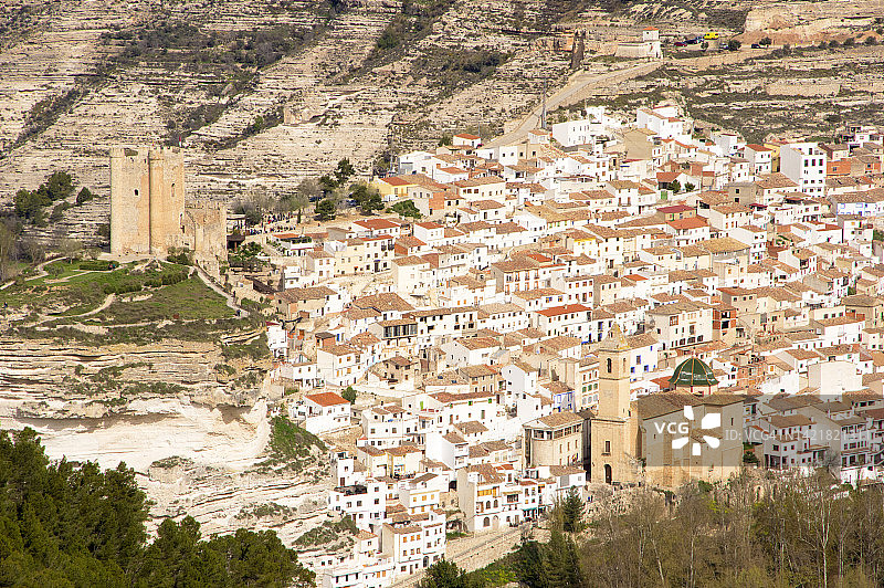 西班牙阿尔瓦塞特阿尔卡拉德尔胡卡图片素材