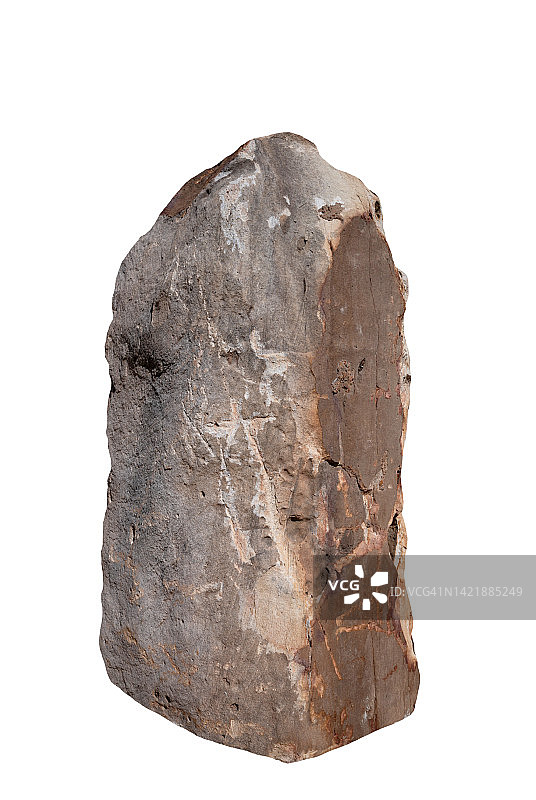 白色背景上的天然石材图片素材