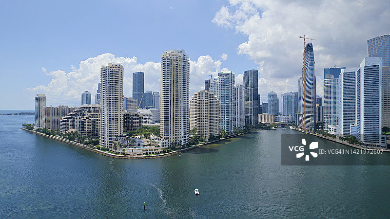 比斯坎湾迈阿密河入口 - 市区景观图片素材