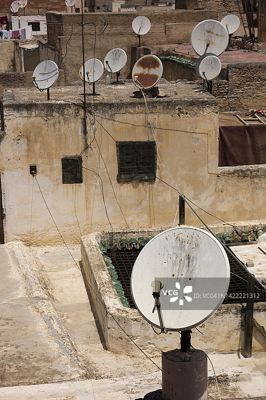 圆形电视天线碟图片素材