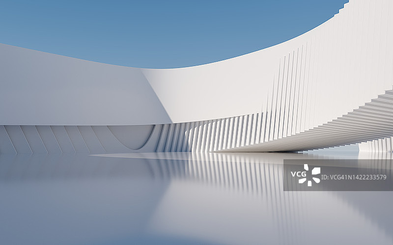 户外广场建筑3D模型图片素材