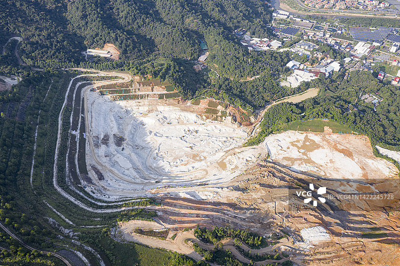 高岭土矿图片素材