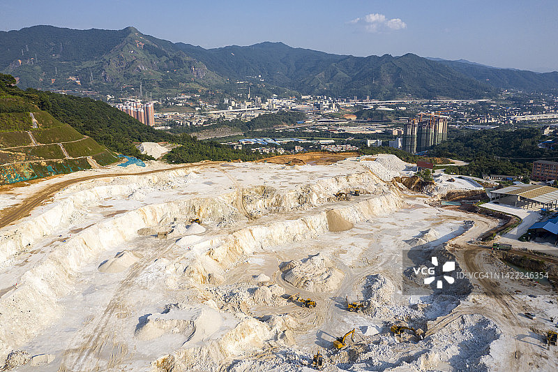 高岭土矿图片素材
