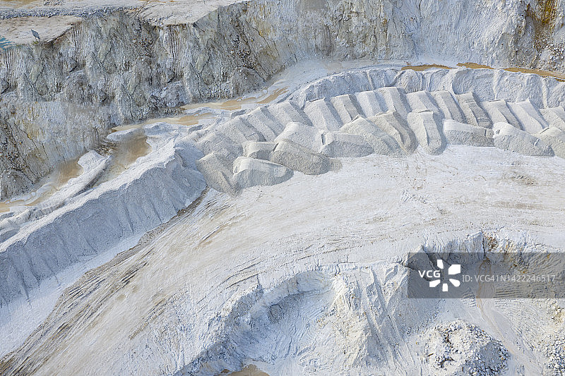 矿区中的高岭土矿图片素材