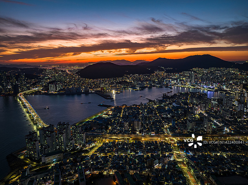 釜山夜景图片素材