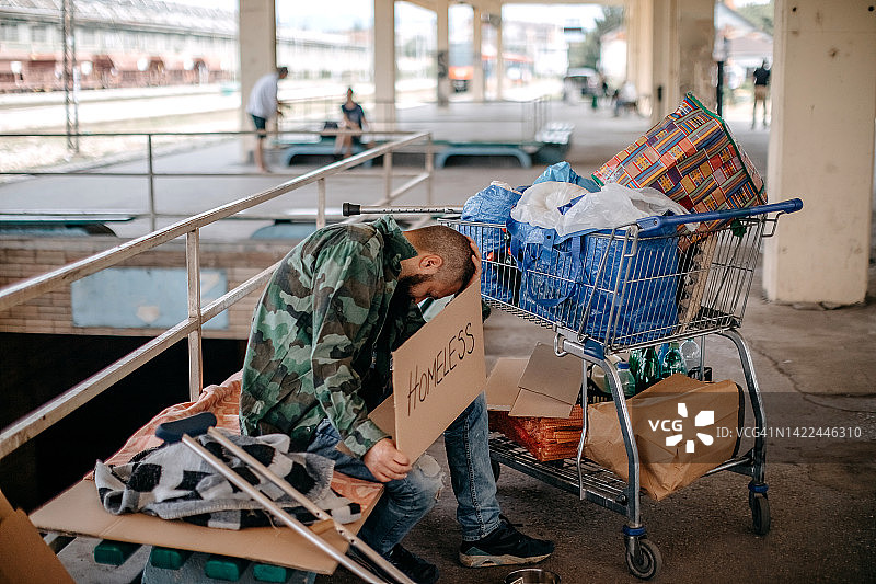 无家可归的人图片素材