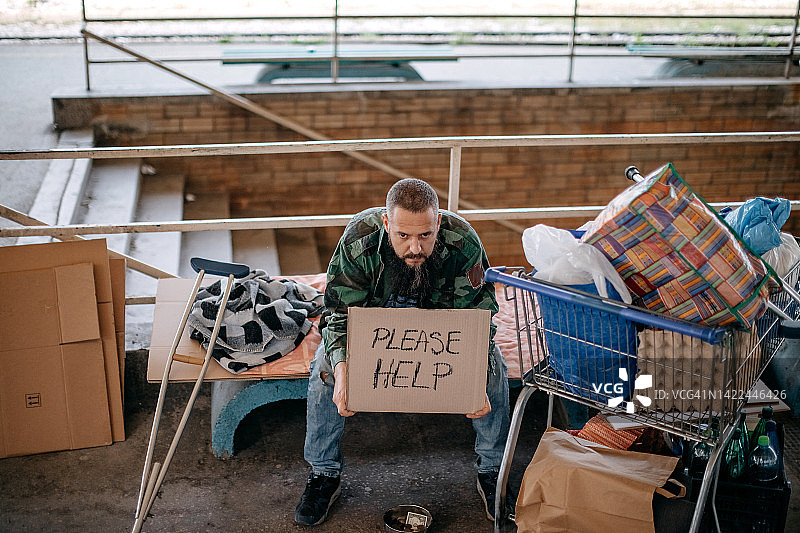 无家可归的人图片素材