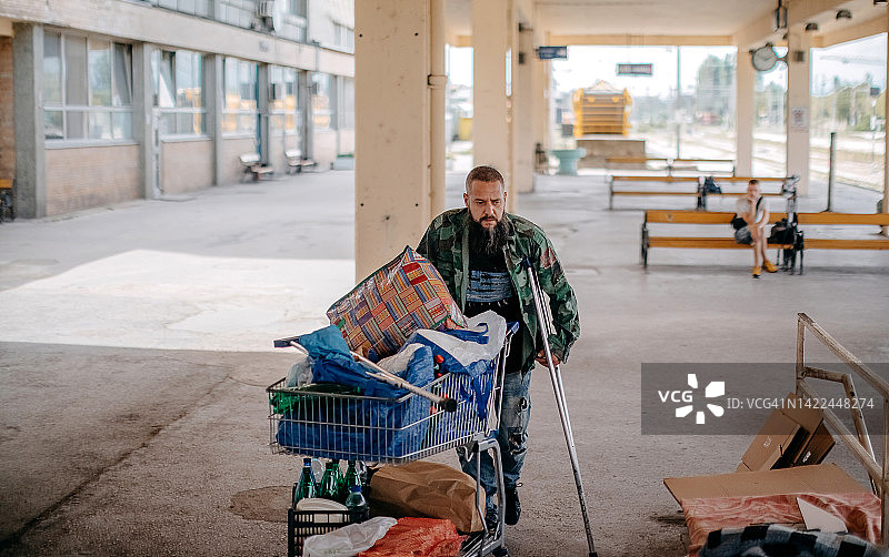 无家可归的人图片素材