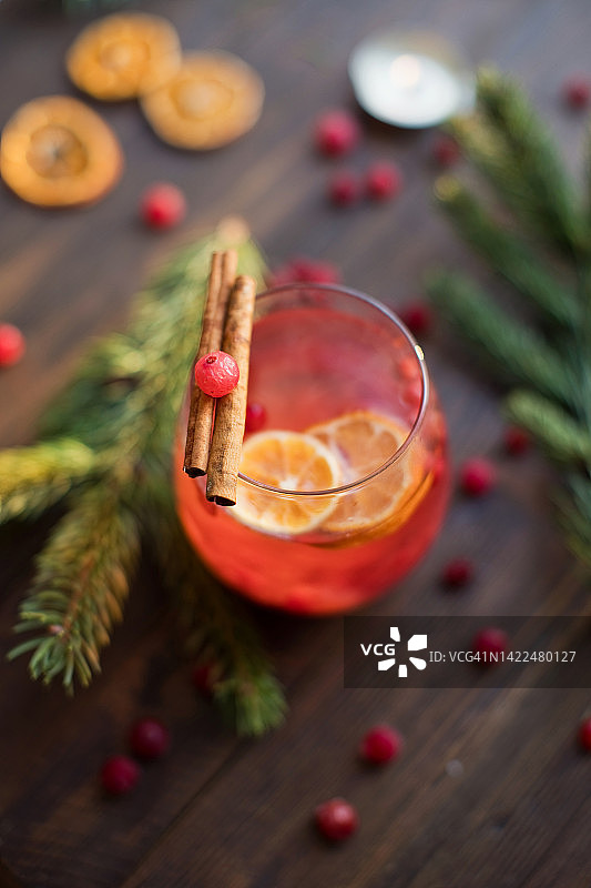 冬季红色香料热饮图片素材