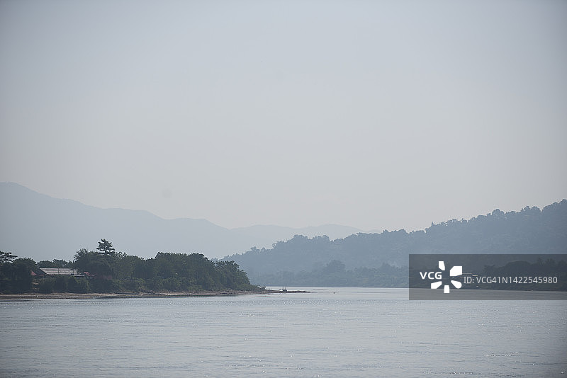 泰国清盛湄公河畔，与老挝接壤图片素材