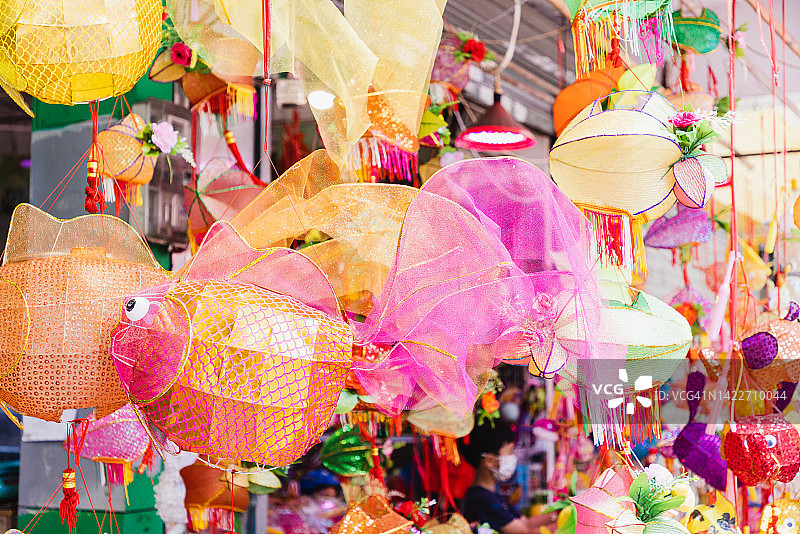 多种中秋动物水果造型灯笼图片素材