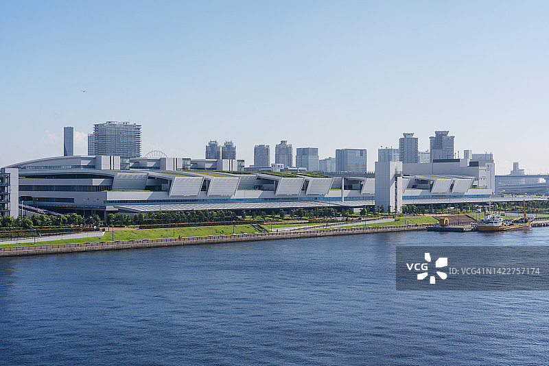 晴空下的丰洲市场图片素材