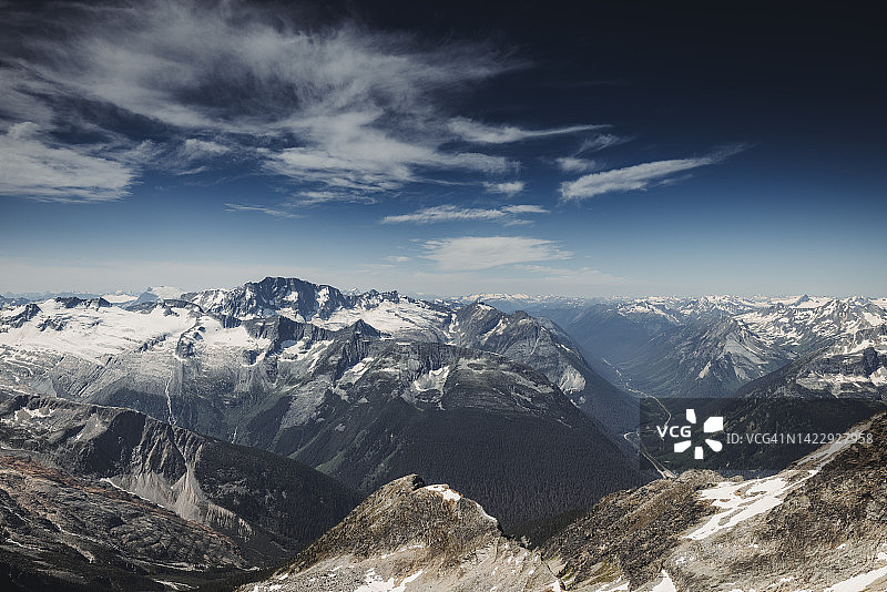 罗杰斯 Pass附近塞尔kirk山脉的远景图片素材