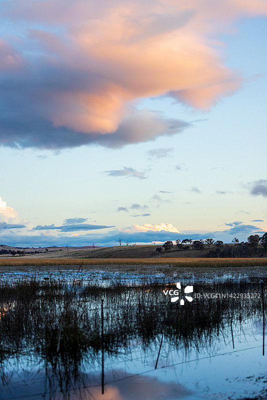 乡村云水美景图片素材