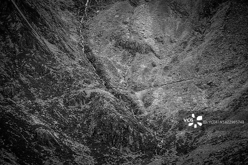 斯诺多尼亚的落基山瀑布图片素材