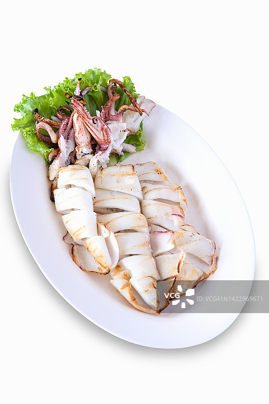 烤鱿鱼图片素材