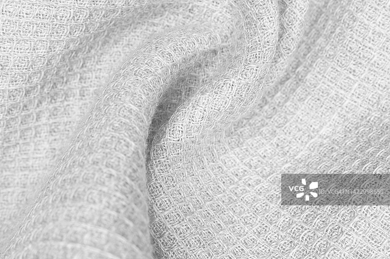 白色针织面料纹理背景图片素材