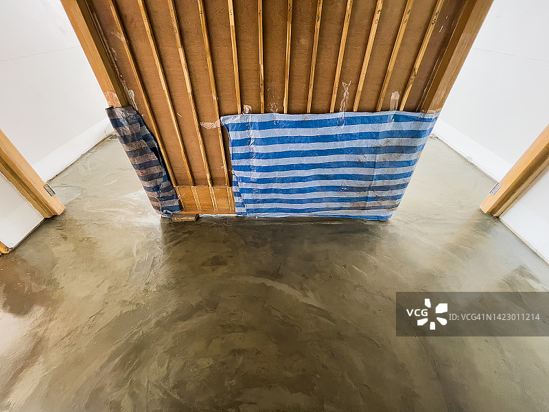 未完成的混凝土地面图片素材