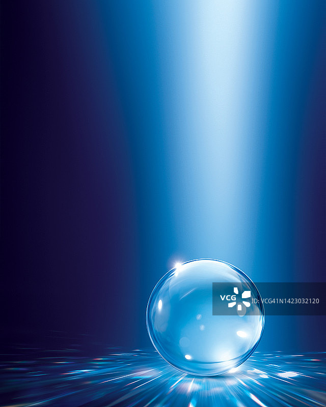 大理石、水晶大理石、透明大理石、球体、光线、发光、照明、蓝色图片素材