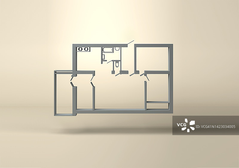 平面结构三维图图片素材