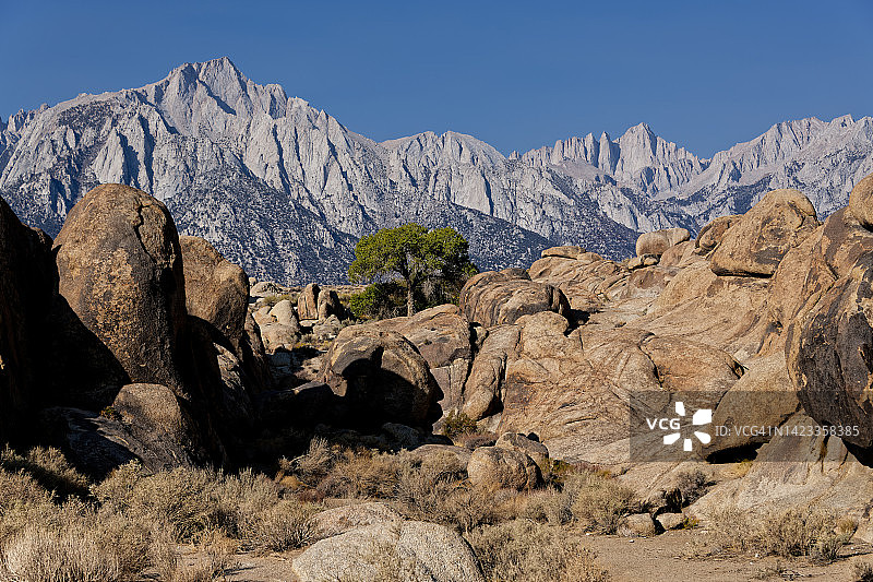 前往阿拉巴马山，眺望惠特尼山图片素材