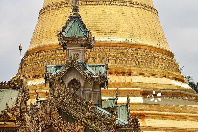 缅甸土瓦瑞陶扎佛塔细节图片素材