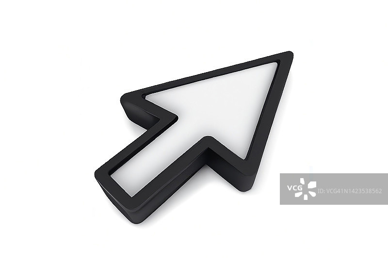 2.5D箭头光标图片素材