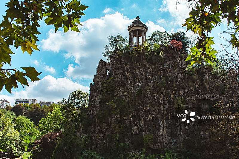 巴黎Buttes Chaumont公园图片素材