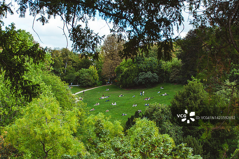 巴黎Buttes Chaumont公园图片素材