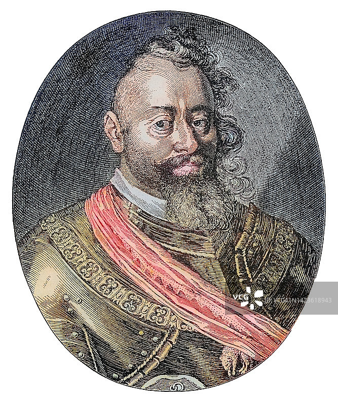 斯特凡·巴托里肖像（特兰西瓦尼亚总督，波兰国王，立陶宛大公）图片素材