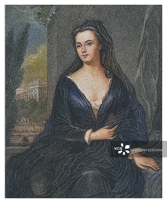 马尔伯勒公爵夫人莎拉·丘吉尔肖像图片素材