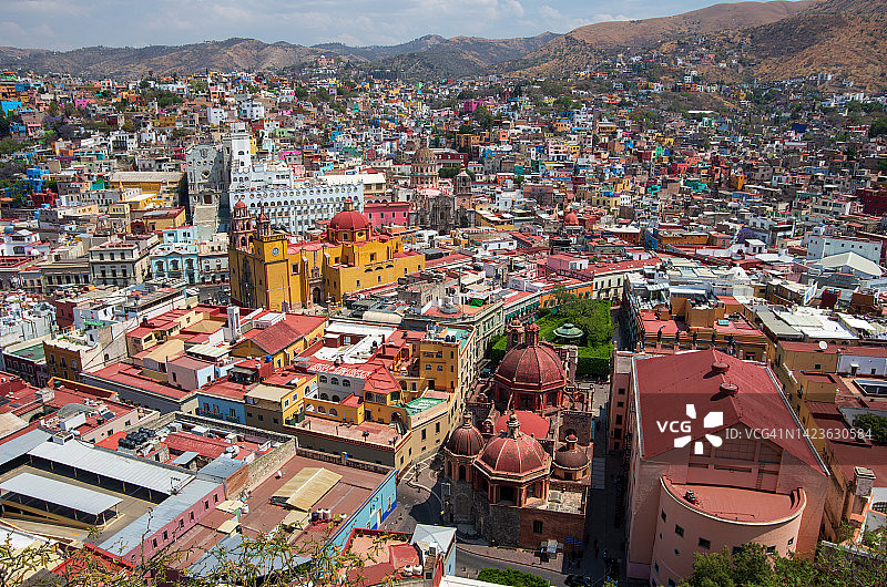 墨西哥瓜纳华托市城市风光图片素材