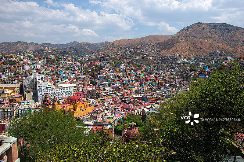 墨西哥瓜纳华托市城市风光图片素材