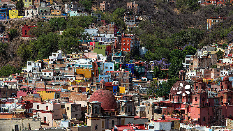墨西哥瓜纳华托市城市风光图片素材
