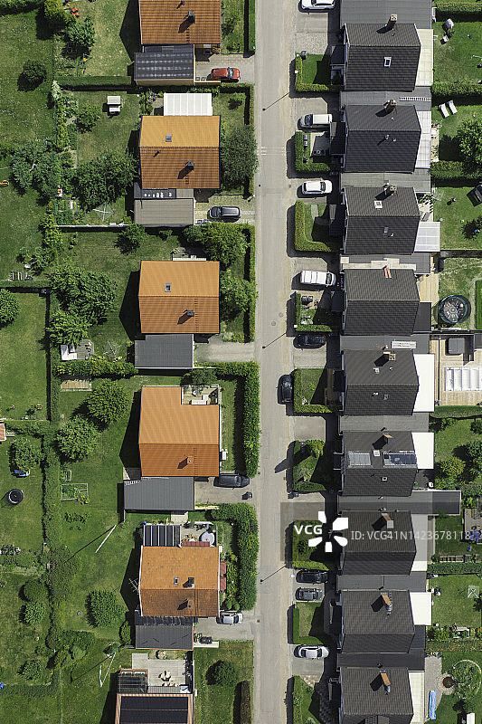 住宅区俯瞰街景图片素材
