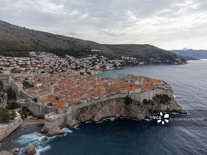 克罗地亚杜布罗夫尼克天际线图片素材