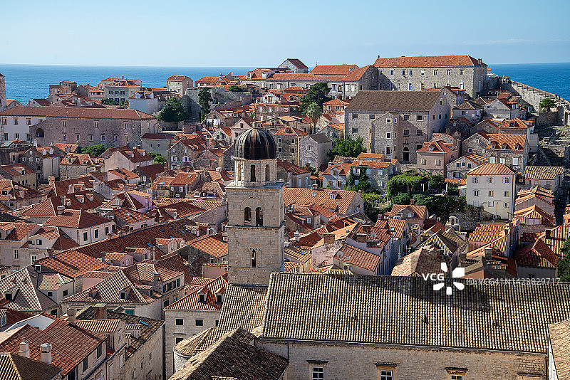 克罗地亚杜布罗夫尼克天际线图片素材