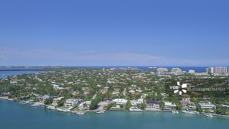 基比斯坎飓风港，迈阿密图片素材
