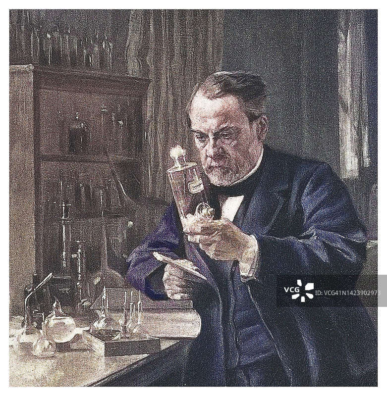路易斯·巴斯德肖像，法国化学家、微生物学家图片素材
