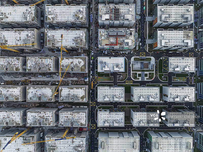 施工现场鸟瞰图片素材