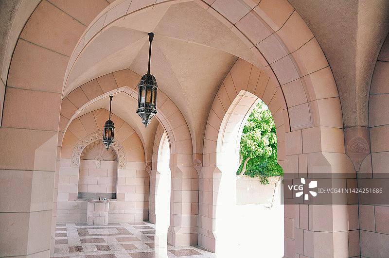 阿曼苏丹卡布斯马斯喀特大清真寺图片素材