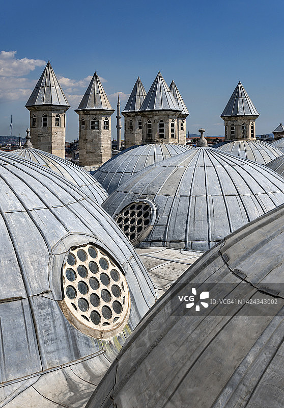 土耳其伊斯坦布尔法提赫区的巴耶济德国立图书馆图片素材