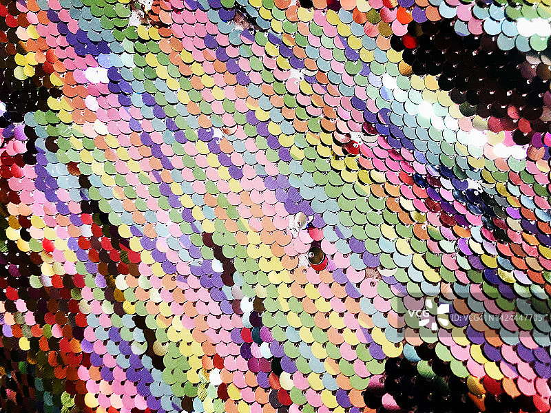 粉彩彩虹亮片面料图片素材