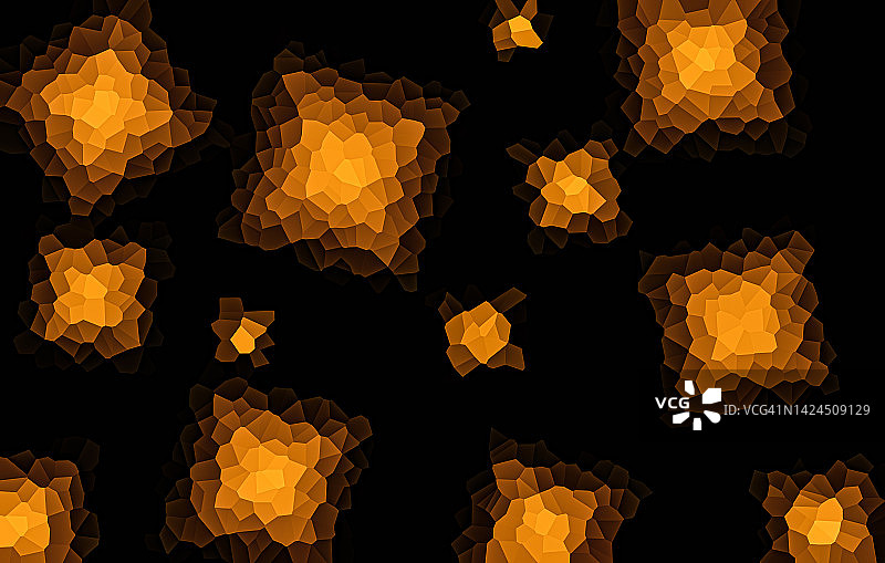 金色低多边形背景图片素材