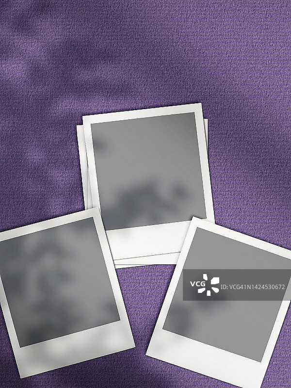 紫色表面空白即时打印转印叠图片素材