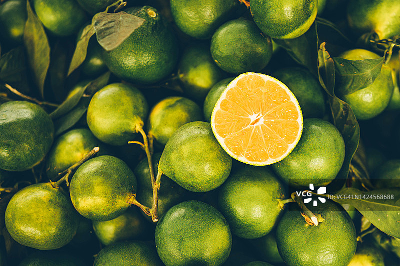 绿色柑橘图片素材