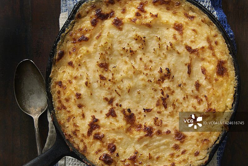 奶油鸡肉牧羊人派图片素材