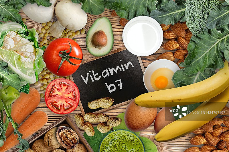 维生素B7的天然来源图片素材