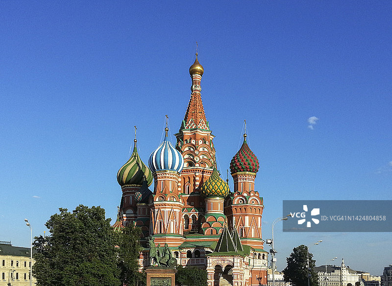 莫斯科红场圣瓦西里大教堂图片素材