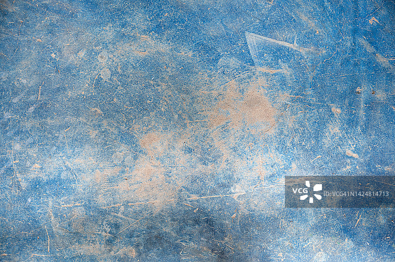 剥落的油漆和生锈的旧水泥地面背景图片素材